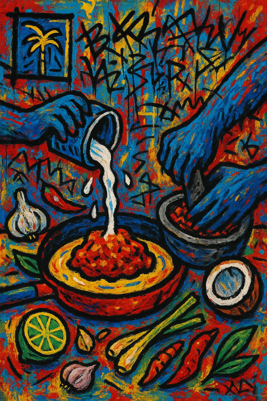 Indonesian cooking process