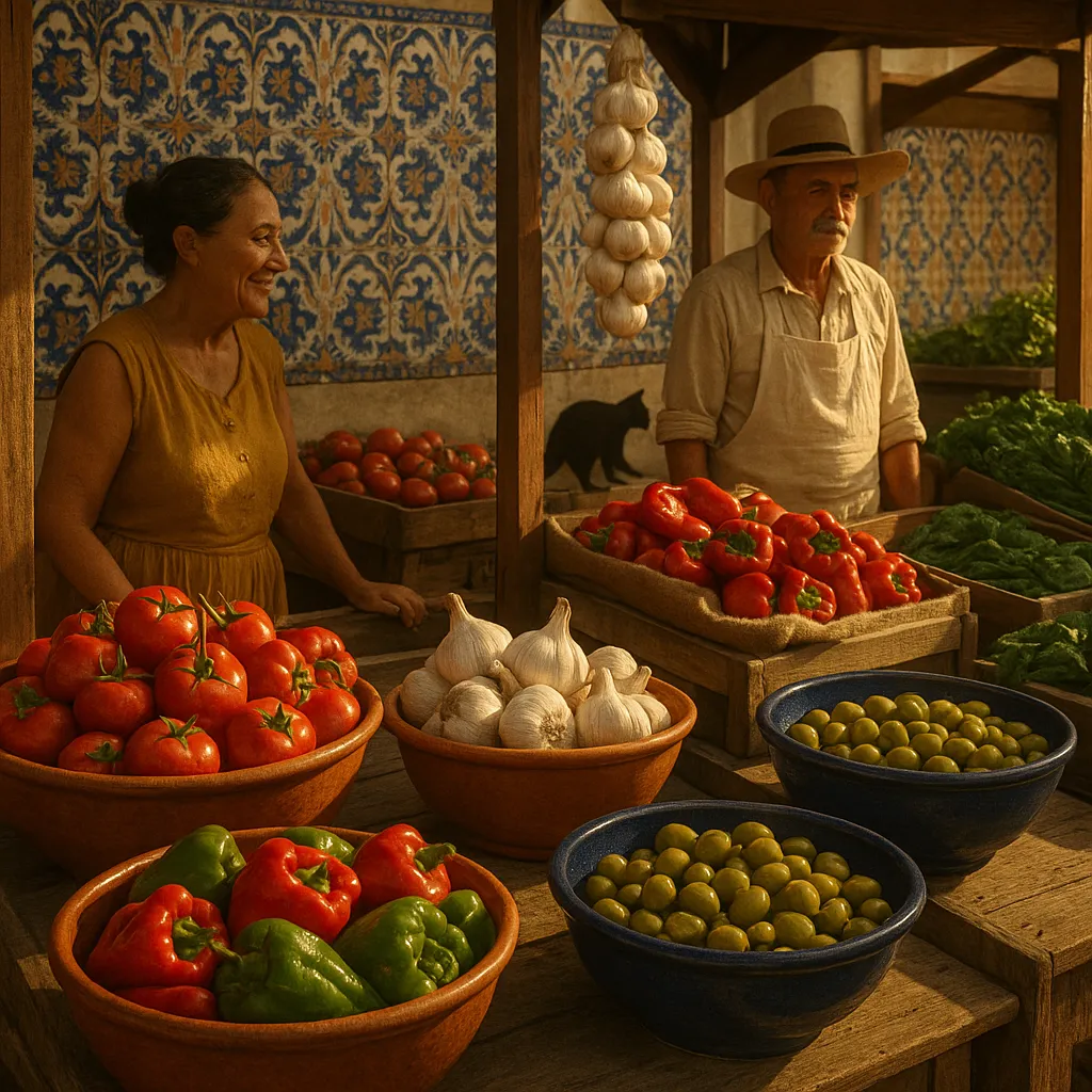 Spanish market scene