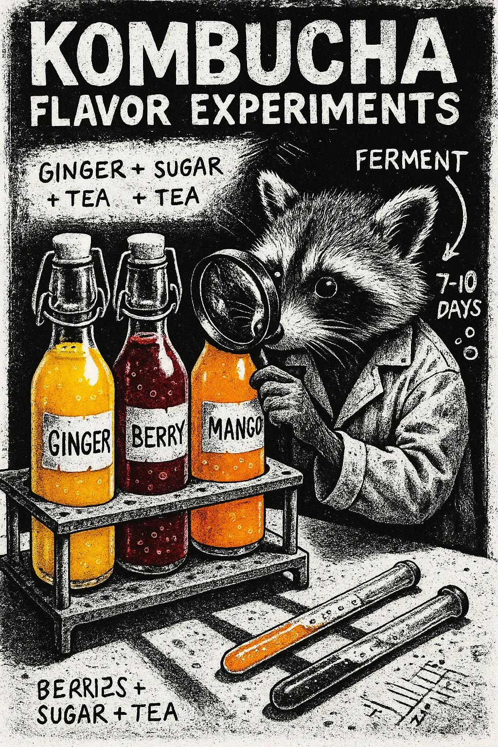 Kombucha flavor experiments