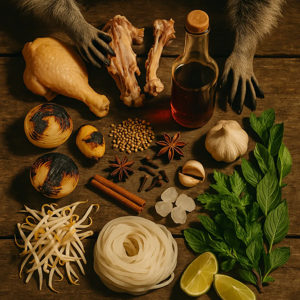 Pho ga ingredients