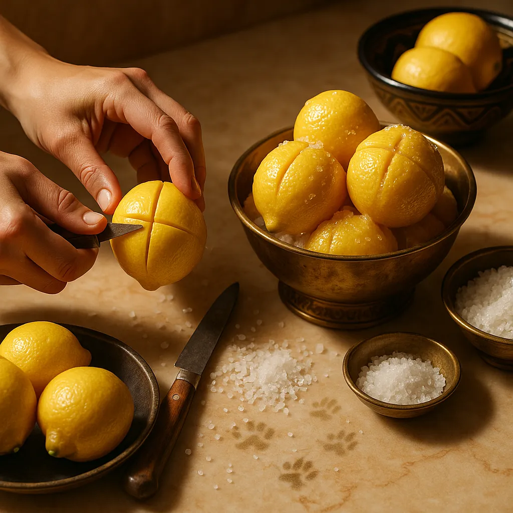 Preserved lemon preparation