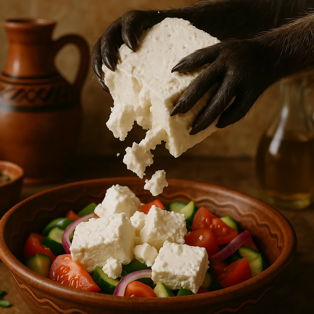 Greek feta preparation